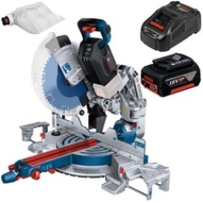 Bosch  GCM 18V-305 GDC BITURBO - Fierastrau circular stationar, 305x30 mm + Acumulator, Li-Ion, 18 V, 5 Ah + Incarcator