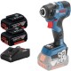Bosch  GDR 18 V-200 C - Masina de insurubat cu impact, 200 Nm, M4-M12 + 2x Acumulator, Li-Ion, 18 V, 5 Ah + Incarcator