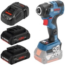 Bosch  GDR 18 V-200 C - Masina de insurubat cu impact, 200 Nm, M4-M12 + 2x Acumulator ProCORE, Li-Ion, 18 V, 4 Ah + Incarcator