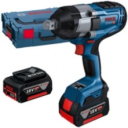 Bosch  GDS 18V-1050 H - Masina de insurubat cu impact cu 2 acumulatori, Li-Ion, 18 V, 5 Ah, patrat 3/4 inch, 1050 Nm, M10-M24, valiza speciala