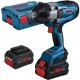 Bosch  GDS 18V-1050 H - Masina de insurubat cu impact cu 2 acumulatori, Li-Ion, 18 V, 8 Ah, patrat 3/4 inch, 1050 Nm, M10-M24, valiza speciala