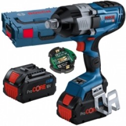 Bosch  GDS 18V-1600 HC - Masina de insurubat cu impact cu 2 acumulatori, Li-Ion, 18 V, 8 Ah, patrat 3/4 inch, 1600 Nm, -, valiza speciala, accesorii
