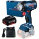 Bosch  GDS 18V-400 - Masina de insurubat cu impact, 400 Nm, M10-M20, valiza plastic + Acumulator, Li-Ion, 18 V, 4 Ah + Incarcator