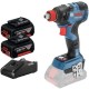 Bosch  GDX 18V-200 C - Masina de insurubat cu impact, 200 Nm, M4-M14 + 2x Acumulator, Li-Ion, 18 V, 5 Ah + Incarcator