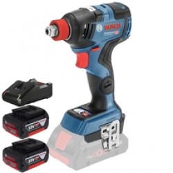 Bosch  GDX 18V-200 C - Masina de insurubat cu impact, 200 Nm + Set 3 acumulatori si incarcator, Li-Ion, 18 V, 4 Ah, valiza speciala