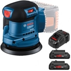 Bosch  GEX 185-LI  - Slefuitor cu excentric, 125 mm + Set 2 acumulatori si incarcator, Li-Ion, 18 V, 4 Ah