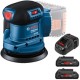 Bosch  GEX 185-LI  - Slefuitor cu excentric, 125 mm + Set 2 acumulatori si incarcator, Li-Ion, 18 V, 4 Ah