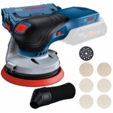 Bosch  GEX 18V-125 + M480 - Slefuitor cu excentric fara acumulatori si incarcator, 18 V, - Ah, 125 mm, valiza speciala