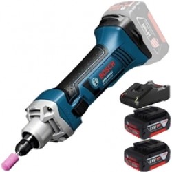 Bosch  GGS 18 V-LI - Polizor drept, 8 mm + Set 2 acumulatori si incarcator, Li-Ion, 18 V, 4 Ah