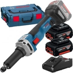 Bosch  GGS 18V-23 LC - Polizor drept, 6 mm, valiza speciala + 2x Acumulator, Li-Ion, 18 V, 5 Ah + Incarcator