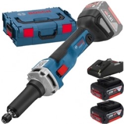 Bosch  GGS 18V-23 LC - Polizor drept, 6 mm, valiza speciala + Set 2 acumulatori si incarcator, Li-Ion, 18 V, 4 Ah