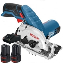 Bosch  GKS 12V-26 - Fierastrau circular, 85x15 mm + Set 2 acumulatori si incarcator, Li-Ion, 12 V, 2 Ah
