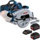 Bosch  GKS 18V-68 C - Fierastrau circular, 190x30 mm + Set 2 acumulatori si incarcator, Li-Ion, 18 V, 8 Ah + Geanta textila