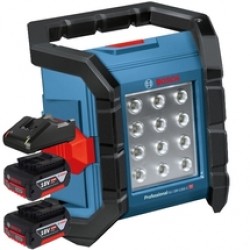 Bosch  GLI 18V-1200 C - Lampa/Lanterna + Set 2 acumulatori si incarcator, Li-Ion, 18 V, 4 Ah