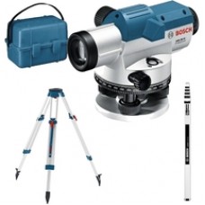 Bosch  GOL 26 G + BT 160 + GR 500 - Nivela optica, 100 m, 26X, +/-15 grade, trepied, mira, valiza plastic, accesorii