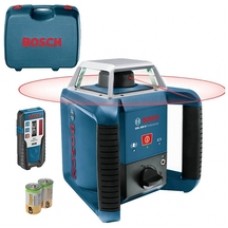 Bosch  GRL 400 H + LR 1 - Nivela laser rotativa, 20 m, +/-0.08 mm/m, 600 rot/min, receptor, valiza plastic