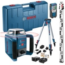 Bosch  GRL 400 H - Nivela laser rotativa, 20 m, +/-0.08 mm/m, 600 rot/min, receptor, trepied, valiza plastic