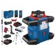 Bosch  GRL 600 CHV - Nivela laser rotativa, 60 m, +/-0.05 mm/m, 600 rot/min, receptor, trepied, mira, proiectie verticala, valiza plastic