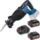 Bosch  GSA 185-LI - Fierastrau sabie + Set 2 acumulatori si incarcator, Li-Ion, 18 V, 5 Ah