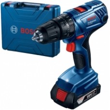 Bosch  GSB 180-LI - Masina de gaurit si insurubat cu percutie cu 1 acumulator, Li-Ion, 18 V, 2 Ah, 54 Nm, led iluminare, valiza plastic