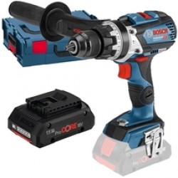 Bosch  GSB 18V-110 C - Masina de gaurit si insurubat cu percutie, 110 Nm, valiza speciala + Acumulator ProCORE, Li-Ion, 18 V, 4 Ah