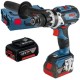 Bosch  GSB 18V-110 C - Masina de gaurit si insurubat cu percutie cu 2 acumulatori, Li-Ion, 18 V, 5 Ah, 110 Nm, motor fara perii, led iluminare, valiza speciala
