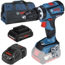 Bosch  GSB 18V-60 C - Masina de gaurit si insurubat cu percutie, 60 Nm + Acumulator ProCORE, Li-Ion, 18 V, 4 Ah + Incarcator + Geanta textila