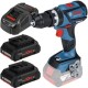 Bosch  GSB 18V-60 C - Masina de gaurit si insurubat cu percutie, 60 Nm, valiza speciala + 2x Acumulator ProCORE, Li-Ion, 18 V, 4 Ah + Incarcator