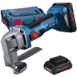 Bosch  GSC 18V-16 E - Masina de taiat tabla cu 2 acumulatori, Li-Ion, 18 V, 4 Ah, 1.6 mm, valiza speciala