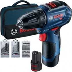 Bosch  GSR 12V-30 - Masina de gaurit si insurubat cu 2 acumulatori, Li-Ion, 12 V, 2 Ah, 30 Nm, geanta textila, accesorii