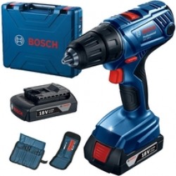 Bosch  GSR 180-LI - Masina de gaurit si insurubat cu 2 acumulatori, Li-Ion, 18 V, 2 Ah, 54 Nm, valiza plastic, accesorii