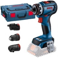 Bosch  GSR 18V-90 FC - Masina de gaurit si insurubat fara acumulatori si incarcator, Li-Ion, 18 V, - Ah, 64 Nm, motor fara perii, mandrina detasabila, led iluminare, valiza speciala, accesorii