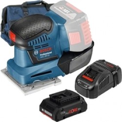 Bosch  GSS 18V-10 - Slefuitor cu vibratii, 101x113 mm + Acumulator ProCORE, Li-Ion, 18 V, 4 Ah + Incarcator + Geanta textila