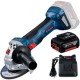 Bosch  GWS 180-LI - Polizor unghiular, 115 mm + Acumulator, Li-Ion, 18 V, 4 Ah + Incarcator