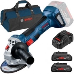 Bosch  GWS 180-LI - Polizor unghiular, 125 mm + Set 2 acumulatori si incarcator, Li-Ion, 18 V, 4 Ah + Geanta textila