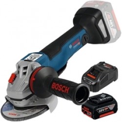 Bosch  GWS 18V-15 C BITURBO - Polizor unghiular, 125 mm, valiza speciala + Acumulator, Li-Ion, 18 V, 5 Ah + Incarcator