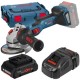 Bosch  GWS 18V-15 C BITURBO - Polizor unghiular, 125 mm, valiza speciala + Acumulator ProCORE, Li-Ion, 18 V, 4 Ah + Incarcator