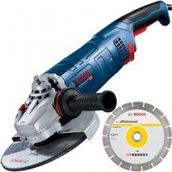 Bosch  GWS 24-230 JZ - Polizor unghiular, 2400 W, 230 mm + Disc diamantat de taiere segmentat, 230x22.2x2.6 mm