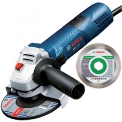 Bosch  GWS 7-125 - Polizor unghiular, 720 W, 125 mm + Disc diamantat de taiere continuu, 125x22.2x1.6 mm