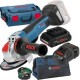 Bosch  GWX 18V-10 PSC X-LOCK - Polizor unghiular, 125 mm, valiza speciala, accesorii + Acumulator ProCORE, Li-Ion, 18 V, 4 Ah + Incarcator + Geanta textila