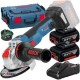 Bosch  GWX 18V-10 SC X-LOCK - Polizor unghiular, 125 mm, valiza speciala, accesorii + Acumulator, Li-Ion, 18 V, 5 Ah + Incarcator
