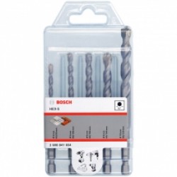 Bosch  HEX-5 - Set burghie de zidarie, 4-10  mm, tija hexagonala, 5 bucati