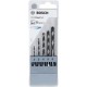 Bosch  HSS PointTeQ - Set burghie metal, HSS-PointTeq, 2-6  mm, tija hexagonala, 5  bucati