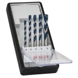 Bosch  Robust Line CYL-5 - Set burghie de zidarie, 4-8  mm, tija cilindrica, 5 bucati