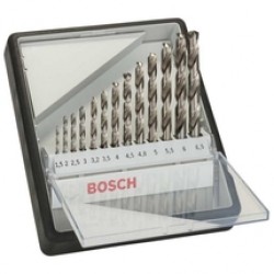 Bosch  Robust Line HSS-G - Set burghie metal, HSS-G, 1.5-6.5  mm, tija cilindrica, 13  bucati