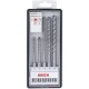 Bosch  Robust Line Plus-7X - Set burghie SDS-Plus, 5-10  mm, 5 bucati, beton armat