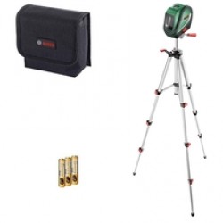 Bosch  UniversalLevel 2 - Set - Nivela laser cu linii si puncte, 2 linii laser, 10 m, 1 punct laser, 10 m, +/- 0.5 mm/m, trepied, geanta textila