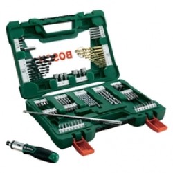 Bosch  V-Line - Set accesorii insurubare si burghie mixte, 91 bucati