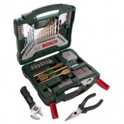Bosch  X-Line - Set accesorii insurubare si burghie mixte, 73 bucati
