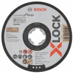 Bosch  X-LOCK - Set discuri taiere inox, 125x22.2x1 mm, 100 bucati